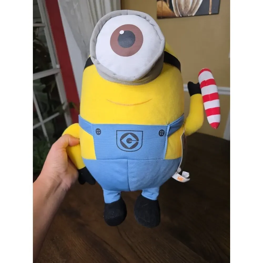 Despicable ME MINION PLUSH CHRISTMAS TOY W/ Candy Cane The Toy Factory 9